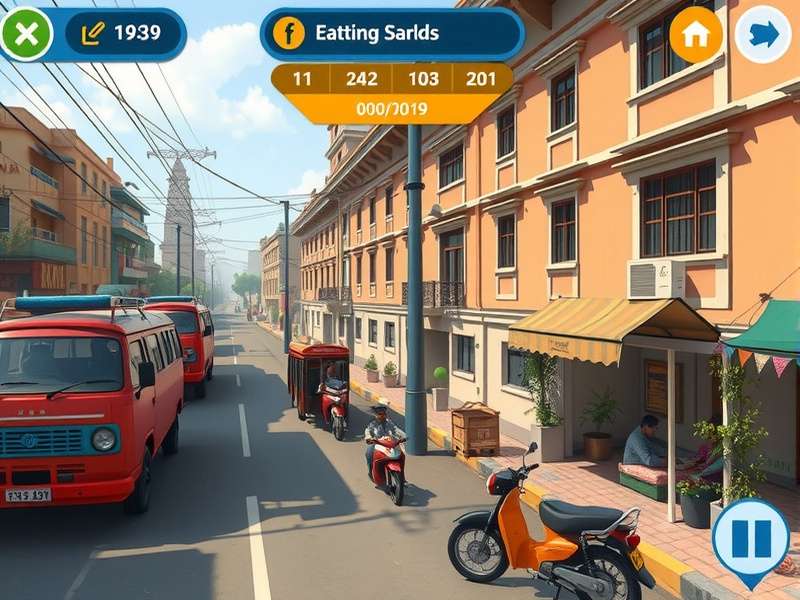 Nimble Navigator Patna game screenshot showing Patna streets